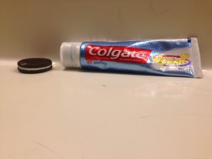 A fun prank to pull by using toothpaste to substitute frosting in an oreo. Anyone can try this on a family member.