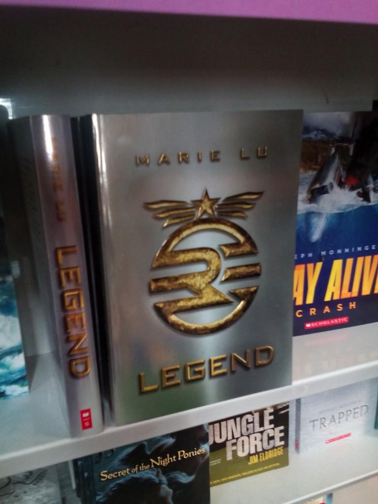 “Legend” is available at the Scholastic Book Fair, running from May 12 to May 15. Marie Lu published this novel in 2011.