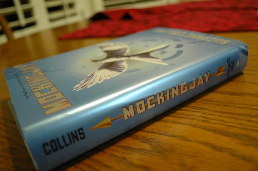 A+Hardcover+copy+of+Mockingjay.+The+book+was+regarded+by+some+as+far+superior+to+the+film+adaptation.