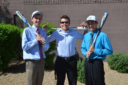 Seniors Zach Boledsoe Downes, Bryce Pharr, and Garrett Leake are ready to finish out their senior year with a new baseball season