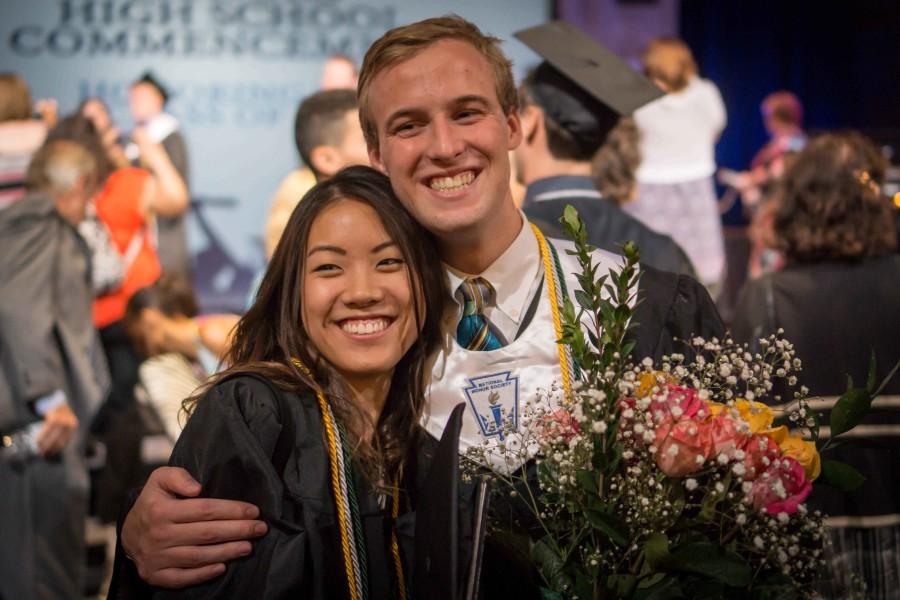 Graduates, Kendall Chan and Aidan Jacobs are excited to finish off their senior year.