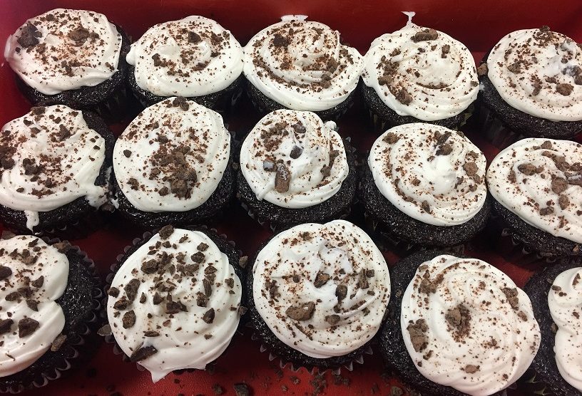 Chocolate Chip Cookie Dough Cupcakes