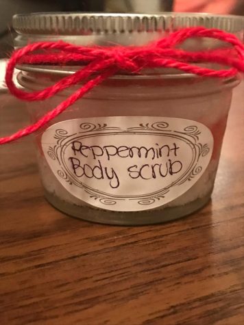 Peppermint body scrubs are the perfect gift to give this holiday season.