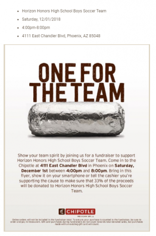 Cookin’ Up Soccer Fundraiser at Chipotle