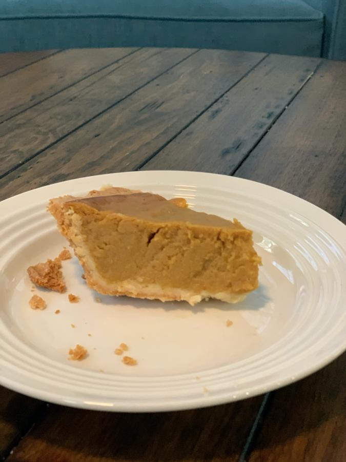 This pumpkin pie will help you festively close out October.
