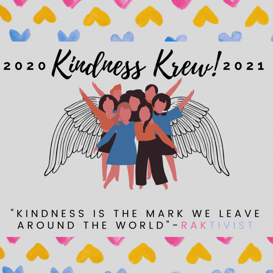 Kindness Krew 2020-2021 poster designed by Kayli Taylor
