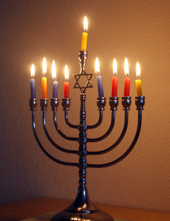 A+traditional+menorah+used+to+celebrate+Hanukkah.