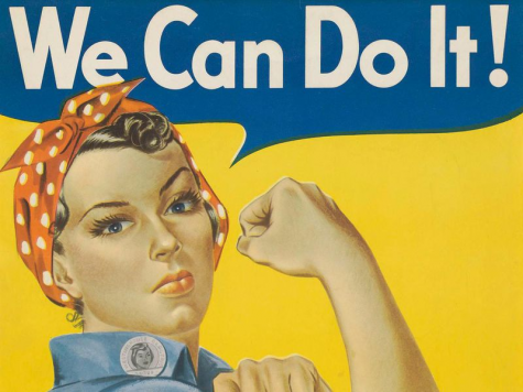 Rosie the Riveter was the face of the female workforce during WWII.