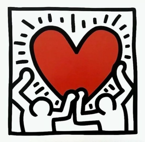 Keith Harings artwork intends to deliver a powerful message in beauty.
