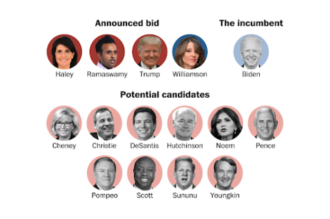 So far, only four people are running for the presidency.