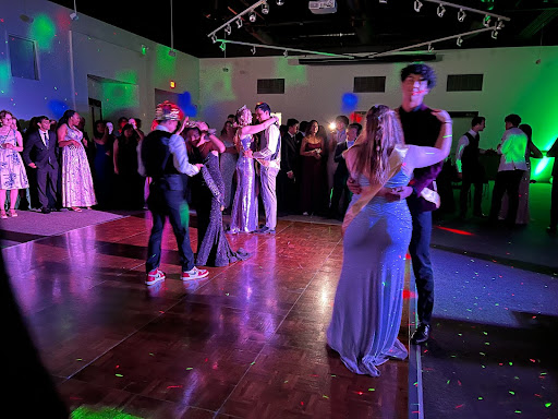 Prom royalty perform their traditional dance.