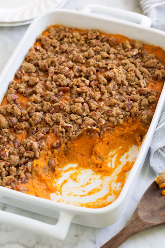 Sweet potato casserole made by this recipe.