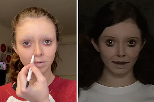 Content creator creating the Uncanny Valley look.
