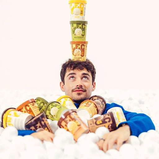 Charles Leclercs new ice cream will be available in Italian stores.