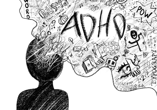 A visual representation of what an ADHD mind could look like.
