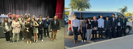 Images of the Speech and Debate teams from Horizon