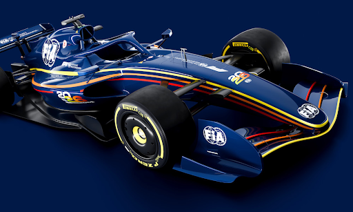Render of the 2026 car design based on the new regulation.