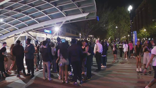 Image of a “teen takeover” event occuring